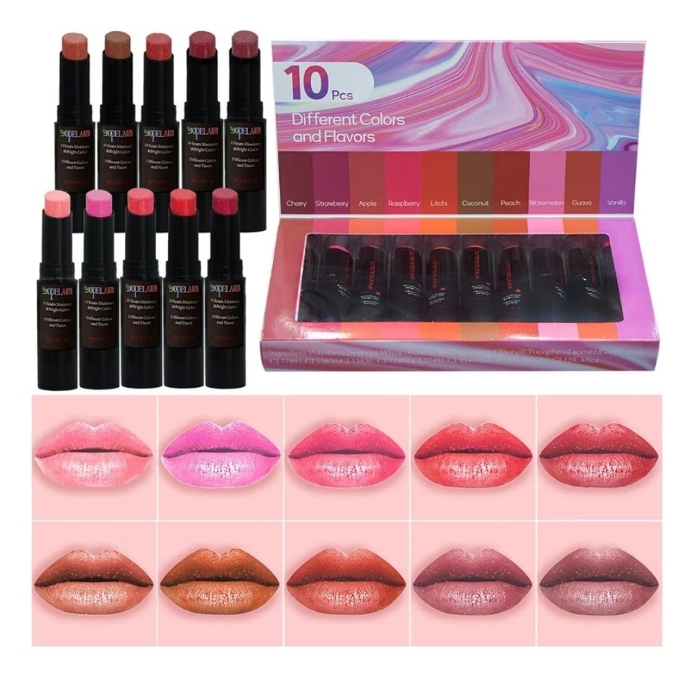 10 Pack Glitter Lip Balms 💄